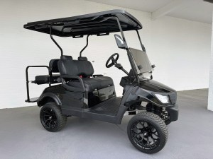 Black Contender Flex Lithium Golf Cart Tidewater Carts